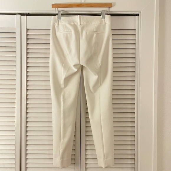 NWOT J. Crew Cameron Slim Cropped Pant Ivory / White 00 - Picture 5 of 6